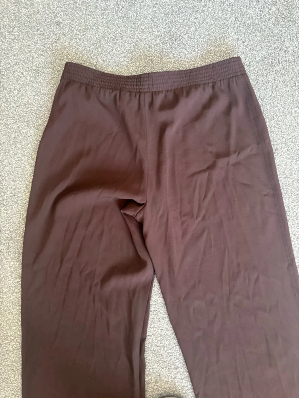 Babaton Parker Palazzo Wide Leg Pants in Chocolate Brown Women’s Size Large - Picture 8 of 12